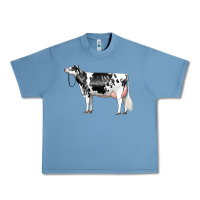 Pebble Blue Holstein Dairy Cow Urban Heavy Tee - LillyAllenDesigns