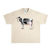 Sandshell Holstein Dairy Cow Urban Heavy Tee - LillyAllenDesigns