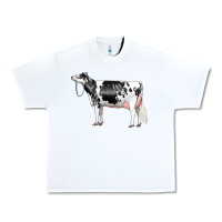 White Holstein Dairy Cow Urban Heavy Tee - LillyAllenDesigns