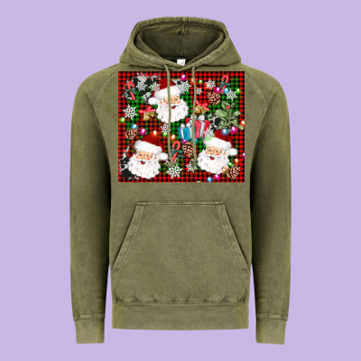 Santa Christmas Vintage Hoodie Designed By Adodesignshop