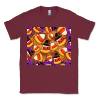 Burgundy Candy Pattern Classic Tee - CowhideDigitalArt