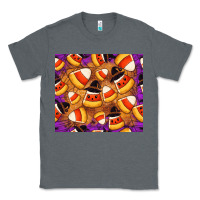 Charcoal Heather Candy Pattern Classic Tee - CowhideDigitalArt