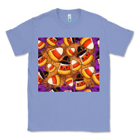 Colony Blue Candy Pattern Classic Tee - CowhideDigitalArt