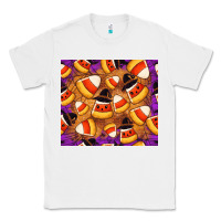 White Candy Pattern Classic Tee - CowhideDigitalArt