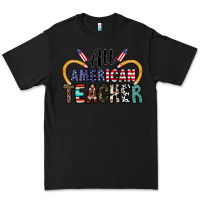 Black all american teacher Premium Tee - CowhideDigitalArt