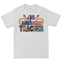 Dove Grey all american teacher Premium Tee - CowhideDigitalArt