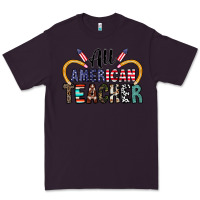 Plum all american teacher Premium Tee - CowhideDigitalArt