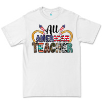 White all american teacher Premium Tee - CowhideDigitalArt