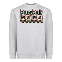 Heather Grey baseball mama Heavyweight Sweatshirt - MaliasSmallBusiness