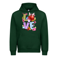 Forest Green Easter love Teacher Urban Hoodie - OliviaCreatesArt