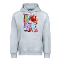 Heather Grey Easter love Teacher Urban Hoodie - OliviaCreatesArt