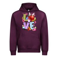Mauve Wine Easter love Teacher Urban Hoodie - OliviaCreatesArt