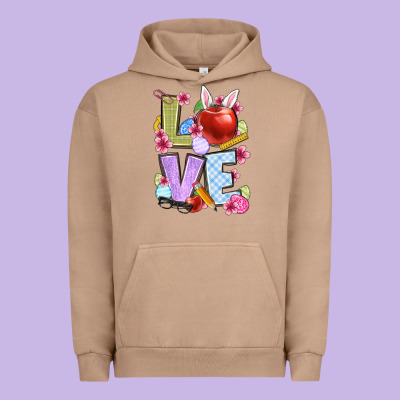 Easter Love Teacher Urban Hoodie Designed By Oliviacreatesart