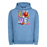 Pigment Pebble Blue Easter love Teacher Urban Hoodie - OliviaCreatesArt