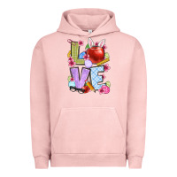 Pigment Salmon Easter love Teacher Urban Hoodie - OliviaCreatesArt