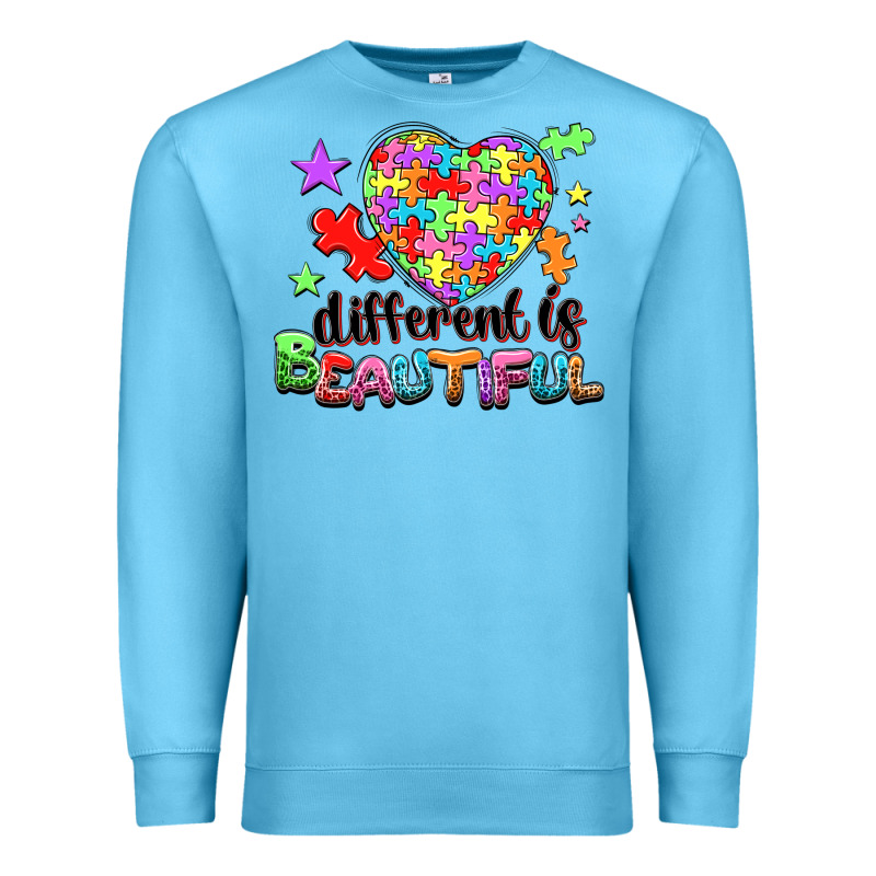 Different Is Beautiful Premium Sweatshirt by NancyCooperArtShop | Teevron