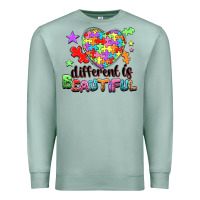 Seafoam different is beautiful Premium Sweatshirt - NancyCooperArtShop