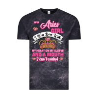 As A Aries Girl I Was Born With My Heart On My Sleeve And A Mouth Vintage Tee | Teevron