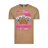 Vintage Coffee As A Aries Girl I Was Born With My Heart On My Sleeve And A Mouth Vintage Tee - Jasminsmagicworld