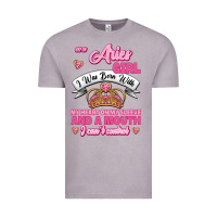 Vintage Zinc As A Aries Girl I Was Born With My Heart On My Sleeve And A Mouth Vintage Tee - Jasminsmagicworld