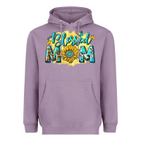 Lavender Blessed Mom with Sunflowers Heavyweight Hoodie - texasbilliewilder