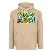 Mushroom Blessed Mom with Sunflowers Heavyweight Hoodie - texasbilliewilder