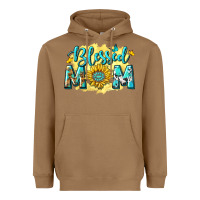Toasted Coconut Blessed Mom with Sunflowers Heavyweight Hoodie - texasbilliewilder