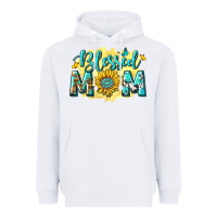 White Blessed Mom with Sunflowers Heavyweight Hoodie - texasbilliewilder