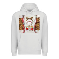 Dove Grey baseball mom with leopard tumbler tbs Premium Hoodie - TumblerDesignByShophia