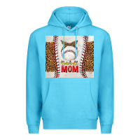 Ocean Blue baseball mom with leopard tumbler tbs Premium Hoodie - TumblerDesignByShophia