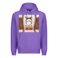 Purple baseball mom with leopard tumbler tbs Premium Hoodie - TumblerDesignByShophia