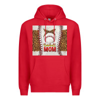 Red baseball mom with leopard tumbler tbs Premium Hoodie - TumblerDesignByShophia