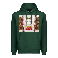 Sports Green baseball mom with leopard tumbler tbs Premium Hoodie - TumblerDesignByShophia