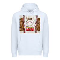 White baseball mom with leopard tumbler tbs Premium Hoodie - TumblerDesignByShophia