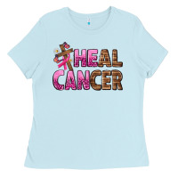 Baby Blue Heal Cancer Ladies Tee - texasbilliewilder