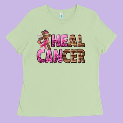 Heal Cancer Ladies Tee Designed By Texasbilliewilder