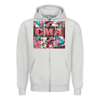 Dove Grey cma Zipper Hoodie - LillyAllenDesigns