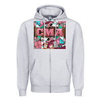 Heather Grey cma Zipper Hoodie - LillyAllenDesigns