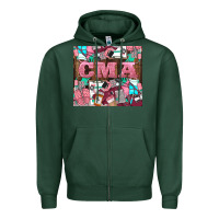 Sports Green cma Zipper Hoodie - LillyAllenDesigns