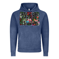 Vintage Denim just a girl who loves christmas Vintage Hoodie - AdoDesignShop