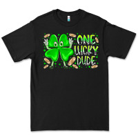 Black one lucky dude Premium Tee - RacoonDesign