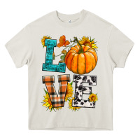Cream love pumpkin Heavy Core Tee - HRA Design Shop