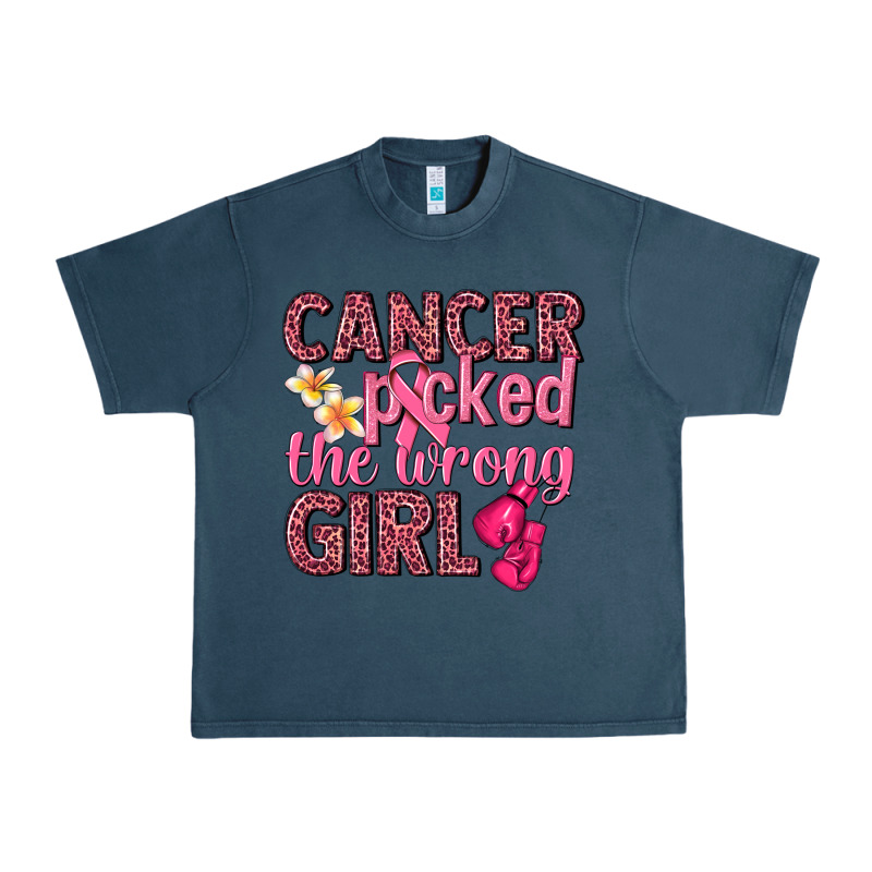 Cancer Picked The Wrong Girl Urban Heavy Tee by NancyCooperArtShop | Teevron