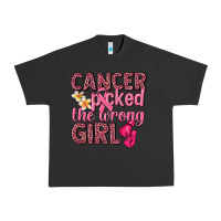 Pigment Black cancer picked the wrong girl Urban Heavy Tee - NancyCooperArtShop