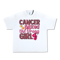 White cancer picked the wrong girl Urban Heavy Tee - NancyCooperArtShop