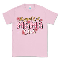 Bubblegum Pink stressed out mama club Classic Tee - MaliasSmallBusiness