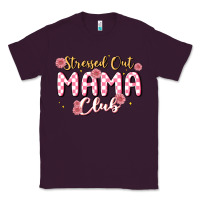Plum stressed out mama club Classic Tee - MaliasSmallBusiness