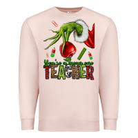 Pale Pink Christmas Character Premium Sweatshirt - NancyCooperArtShop