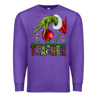 Purple Christmas Character Premium Sweatshirt - NancyCooperArtShop