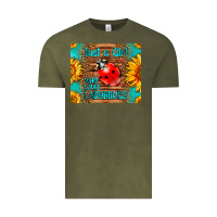 Vintage Olive just a girl who loves ladybugs Vintage Tee - LillyAllenDesigns